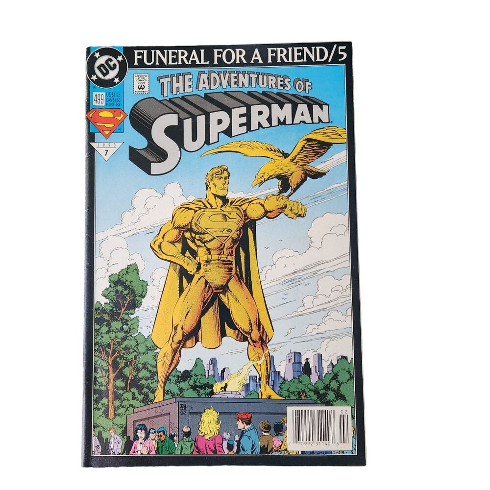 DC Comics The Adventures Of Superman #7 1993 Comic Book Collector Bagged Boarded